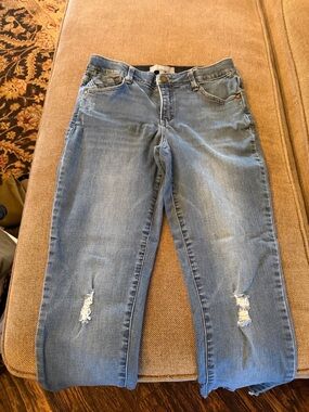 Wit and Wisdom Women’s Distressed Blue Jeans